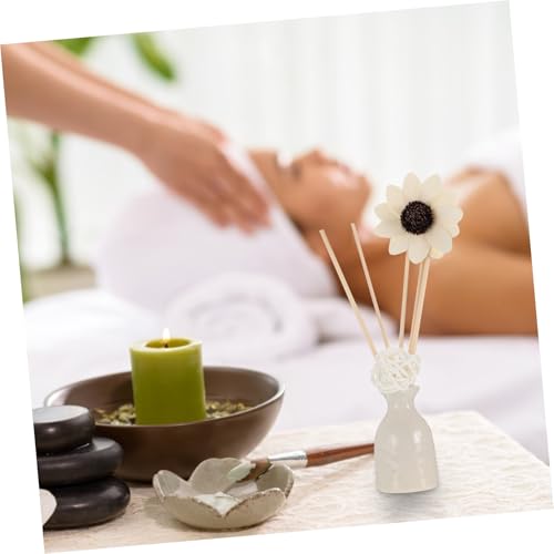 Set Difusor de Aromaterapia sin Fuego con Varillas de Ratán y Portacerámica, Lavanda miniatura 5