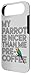 Funny Parrot Owner Exotic Bird Lover Pre-Coffee Case for iPhone Air