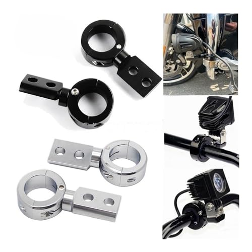 Soporte de faro auxiliar para moto de 22mm-32mm ajustable 3