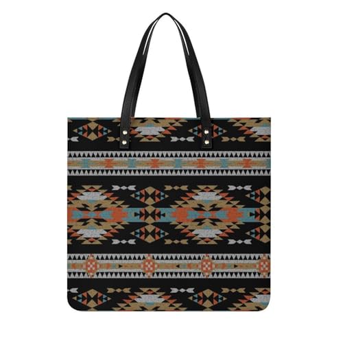 Tote bag pour voyage ethnique grand sac à main shopper de 39x39cm