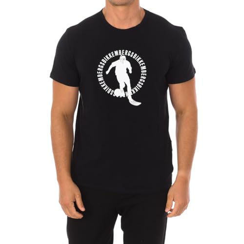 T-shirt Bikkembergs noir en coton XL aux finitions soignées