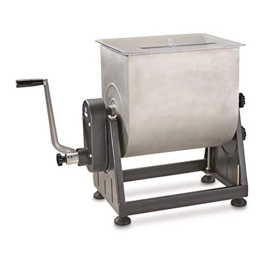 Guide Gear 7 Gallon Stainless Steel Meat Mixer with Tilt