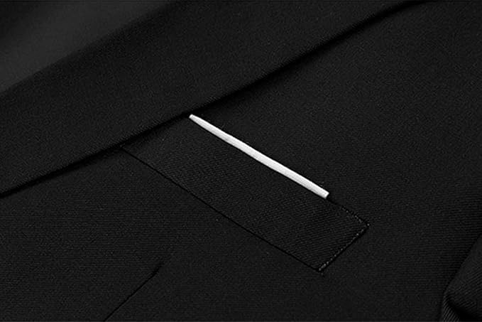 Men's Two Piece Luxury Blazer 1 Button Notched Lapel Solid Suit Party Wedding Dinner Tuxedo Jacket with Pants3