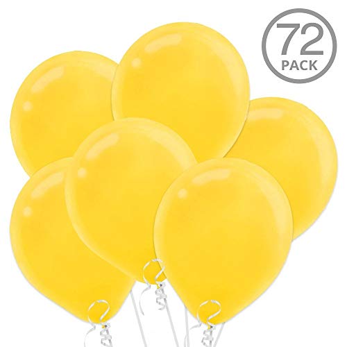 Ballons en latex jaune Amscan 12 po parfaits pour un pique-nique estival en plein air