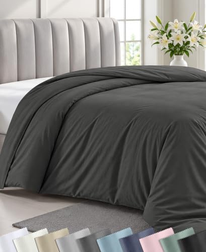 California Design Den Luxury Duvet Cover Twin XL, Grey