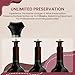 Rechargeable Smart Wine Bottle Stopper and Preserver with 2 Plugs, Keep Wine Fresh for 3 WEEKS, Automatic Vacuum Pump with Food-Grade Silicone, Wine Preserver Stopper, Ideal Gift for Wine Lovers