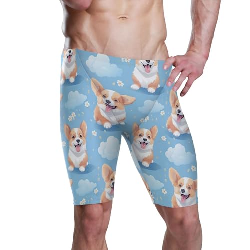 Dog Puppy Pug Animal Cute Men's Swimsuit Swim Jammers L B0402812
