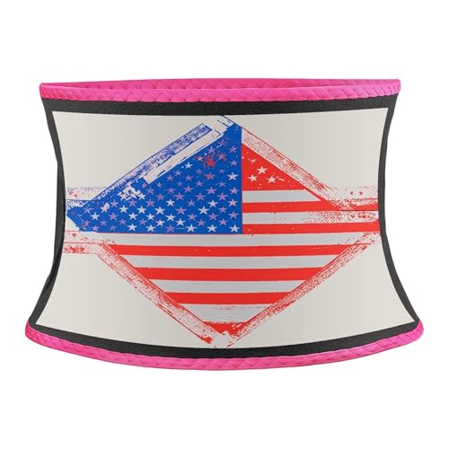 Faja Cinturilla Estampada con Bandera Americana Unisex miniatura 1