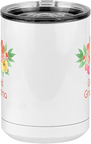 Miniatura 6 de Just So Posh Vaso de café con asa y tapa deslizante, color blanco de 15 onzas, color camello polar, acero inoxidable, aislado al vacío