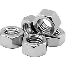 Beduan 50PCS 5/16"-18 Nuts 18-8 304 A2-70 Stainless Hardware Nuts Commercial Grade for Boats Dock Car
