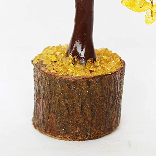 Image of Crystal Natural Citirine Tree | Size 9-10 Inch | 100 Beads | Natural Citrine Tree for Reiki Healing, Vastu Correction, Prosperity and Increased Creativity