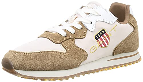 GANT FOOTWEAR Damen Beja Sneaker, Walnut/beige, 36 EU