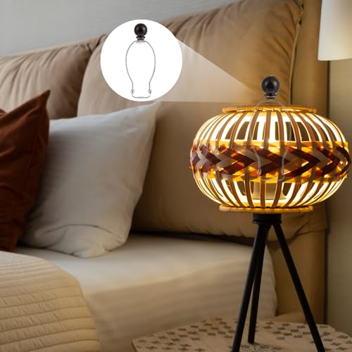 Image of 2 Pcs Ball Lamp Finial Cap Knob Lighting Lamp Finials 1 /2-28 in Ball Lamps Finial Cap Knob Heavy Metal Top Screw Finials Caps for Table Lamps Floor Topper Knobs Oil Rubbed
