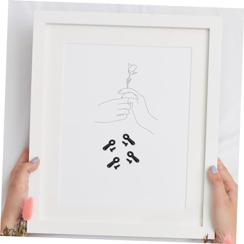 Image of Hohopeti 1set Photo Frame Backing Clips Screws of Turn Button Fasteners for Easy Picture Hanging and Art Display Sturdy and Frame Accessories