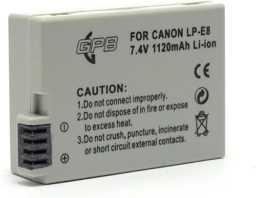 Generic Camera Battery compatible with Canon LP-E8