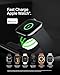 Belkin MagSafe Charger Compatible 3-in-1 Magnetic Charging Travel Pad 15W-BoostCharge Pro Foldable Qi2-Certified Wireless Charger, MagSafe-Compatible Charger for iPhone 16 Series, Apple Watch, AirPods