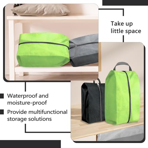 ASTIMESA 9 Pieces Waterproof Shoe Bag, 3 Different Sizes Zippered Travel Shoe Bags with Handle, Portable Shoe Packing Cubes Cases for Women Men Organizer Gym Travelling Suitcase (Black) by ASTIMESA - Image 7