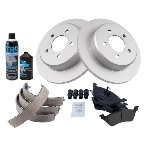Image of TRQ Rear Brake Pad & Rotor Kit Compatible with 2001-2007 Chrysler 2001-2007 Dodge