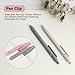 FIOVER 5pcs Gel Pens Quick Dry Ink Pens Fine Point Premium Retractable Rolling Ball Gel Pens Black Ink Smooth Writing for School Office Home