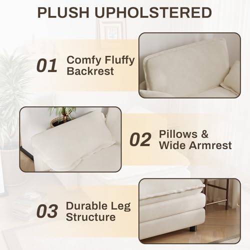 Sillón chenille beige profundo 1 puesto miniatura 5