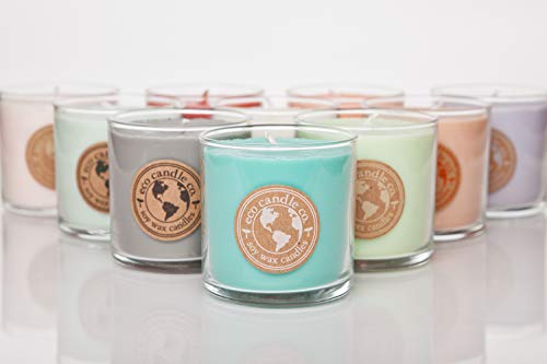 Eco Candle Co. Recycled Candle, Bourbon Vanilla, 6 Oz. - Scents Of Bourbon, Vanilla, Tonka Bean, Cedarwood, & Cardamom - 100% Soy Wax, No Lead, Kraft Paper Label & Lid, Hand Poured, Midwest Soybeans #TOP2