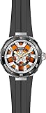 Invicta Racing 49444 Orologio da uomo, impermeabile, analogico, movimento al quarzo, in acciaio inox, quadrante arancione, 46 mm