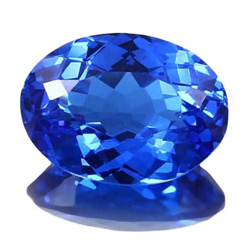 Spinelle bleu de Ceylan 15x11mm pour la création de bijoux DIY