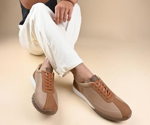 Image of LOUIS STITCH Men's Casual Lightweight Lace-Up Low-Top Sneakers for Men| Cushioned Comfort | Lightweight & Comfortable Casual Lace-Up Shoes | LSP-SNK-AVI-Lace-Ups