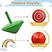 18PCS Colorful Wooden Spinning Tops Rainbow Gyroscopes Toy Educational Spinning Toy Wood Painted Tops for Family Games Party for Friends