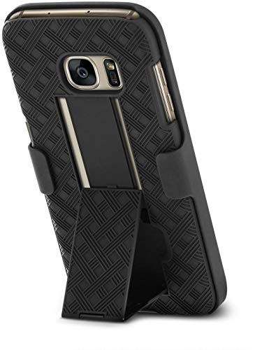 Galaxy S7 Case, Aduro Shell & Holster Combo Case Super Slim Shell Case W/Built-In Kickstand + Swivel Belt Clip Holster For Samsung Galaxy S7 #TOP4