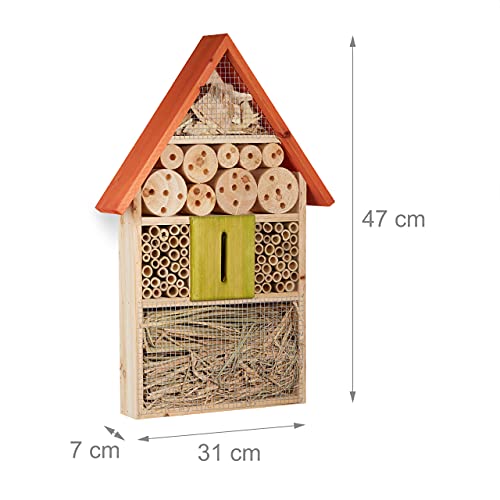 Insektenhotel Relaxdays für Schmetterlinge und Bienen