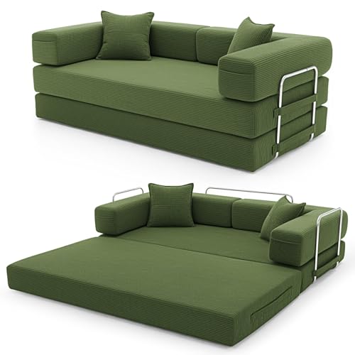 YINIX Canapé Lit Pliant 200cm Super King, Canapé Modulable Futon