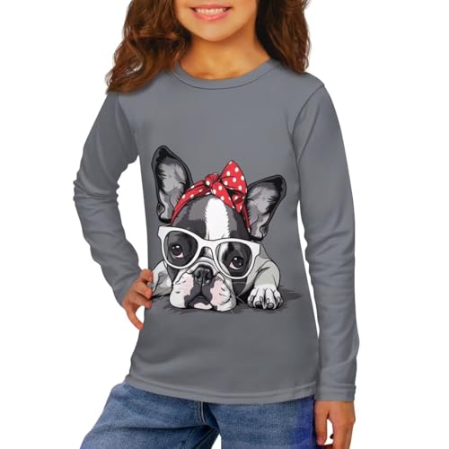 Uourmeti Girls Graphic Tees Long Sleeve T Shirts for Teens Casual Tshirts Junior Sportswear Fall Tops2