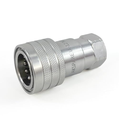 Image of 1 /2'' NPT ISO7241-A 1 /2 inch Body Size Hydraulic Quick Connect Coupling /Coupler With Dust Caps
