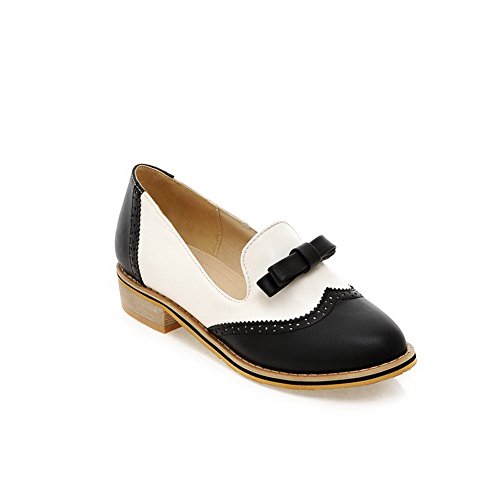 CosyFever Zapatos Planos conPajarita Ponerse Confort DC1 para Mujeres Negro - 35 EU Cover