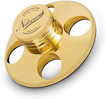 Nobsound STB-01 LP Vinyl Turntables Metal Disc Stabilizer Record Weight HiFi (Gold)