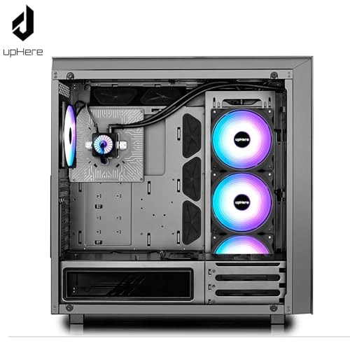upHere RGB LED 120mm Case Fan,Quiet Edition High Airflow Adjustable Color LED Case Fan for PC Cases, CPU Coolers,Radiators System,5-Pack / C8123 by upHere - Image 6