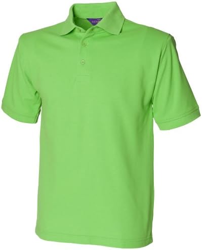 Henbury Mens Short Sleeved 65/35 Pique Polo Shirt (XXL) (Bright Lime)