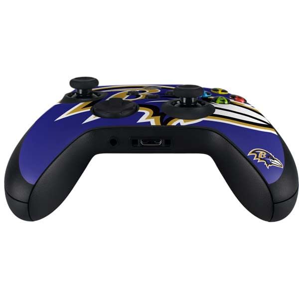 Skinit Decal Gaming Skin Compatible with Xbox Series X Controller - Officially Licensed NFL Baltimore Ravens Large Logo Design