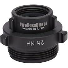 FireHoseDirect Aluminum 1 1/2 inch Swivel Female NH to 2 1/2 inch Male NH Fire Hose Adapter