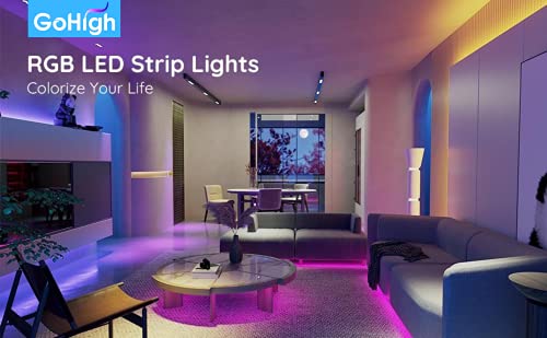 Image of GoHigh Dream 5m /16.4ft Smart LED Wi-Fi Strip Lights - RGB Dimmable, App & Voice Controlled, Music Sync - Ideal for Home Decor, Parties & Ambiance - Alexa & Google Assistant Compatible