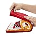 Dioche Food grade silicone, Flexible Baking Tray, Reusable Cake Roll Mold, Microwave Oven Baking Mat for Swiss Roll, Biscuits, Chocolate, Sushi with Even Heating,All Kitchen gadget. (Red)