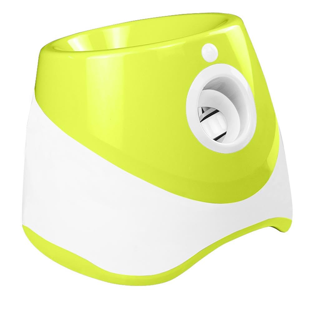 Brrnoo Lanceur Automatique de Balles pour Chien avec 3 Balles de Tennis Interactives, Lanceur de Balle électrique pour Chien, Jouet Interactif pour Chien, Paramètres de Distance