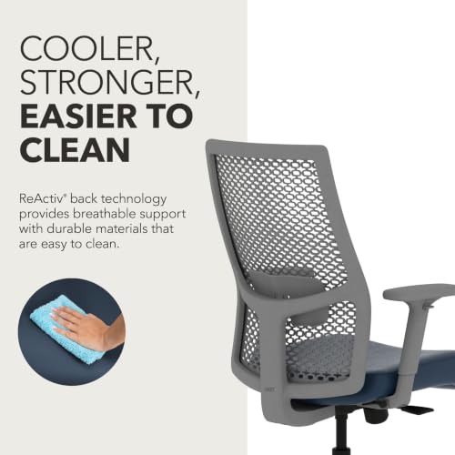Image of HON Ignition 2.0 ReActiv Ergonomic Office Chair, Lumbar Support, Ocean