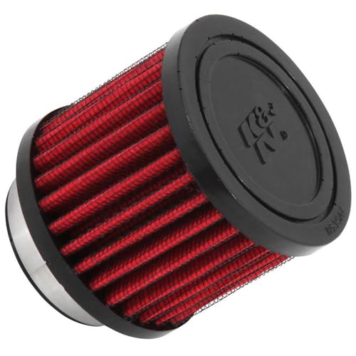 Image of K&N Vent Air Filter / Breather: High Performance, Premium, Washable, Replacement Engine Filter: Flange Diameter: 1.75 In, Filter Height: 2.5 In, Flange Length: 0.625 In, Shape: Breather, 62-1470