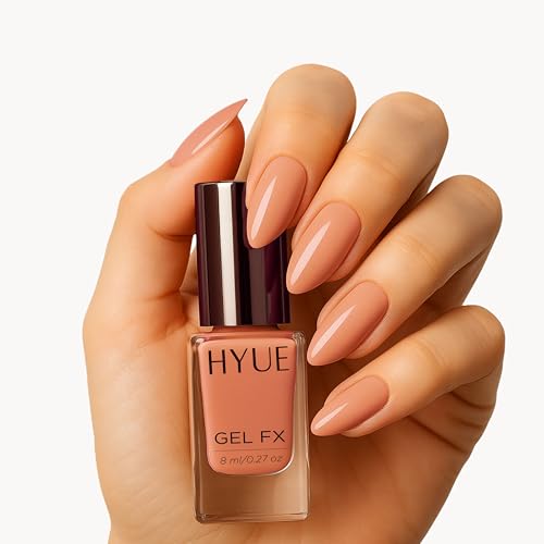 Image of HYUE Gel FX Nail Paint | Cobblestone Street | 8ml | Ultra-Glossy Finish | 14-Day Long-Lasting Wear | Quick-Dry & Chip-Resistant | Vegan & Paraben-Free | No UV Needed | 33 Rich Salon-Quality Shades