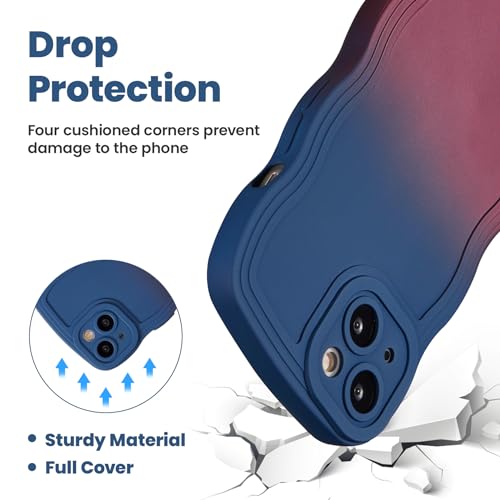Coque iPhone 11 jolie protection souple et colorée bleu et rouge
