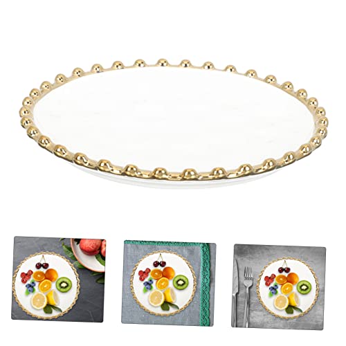 Assiette Céramique Blanche liseré d'or pour sublimer vos dîners - 6