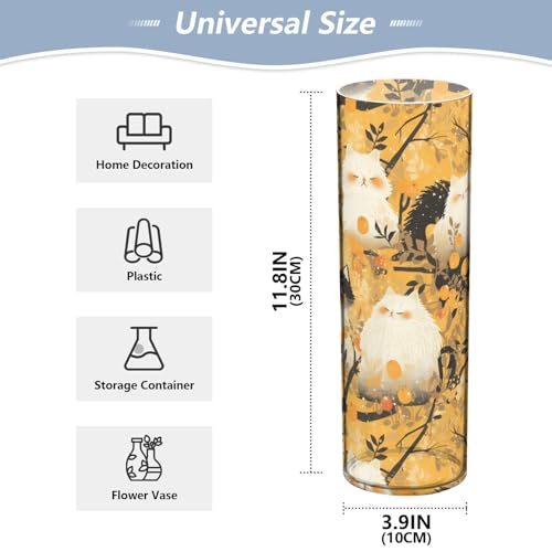Vase en plastique jaune incassable pour fleurs et table mariage - 3