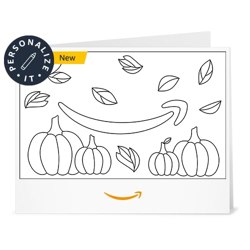 Amazon Gift Card - Print - Fall Pumpkins (Personalize It) | Halloween